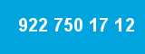 922 750 17 12 922 750 17 12